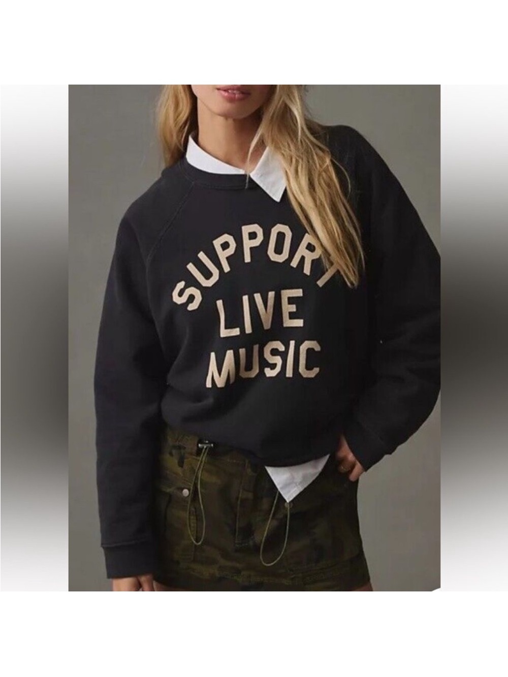 "Support Live Music" Pullover Sweatshirt